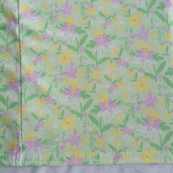 PrettyLittleThing Lime Ditzy Print Lace Up Back Shift Dress sz 4 mini halter NOS - Picture 6 of 16